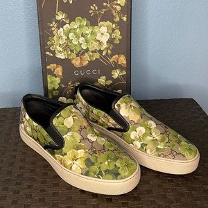 Gucci Supreme Bloom Slip on Sneakers Mens Size 8
